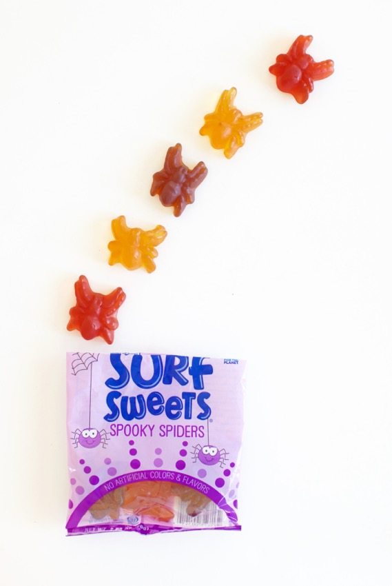 surf sweets spooky spiders