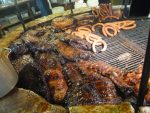 The wood-burning grill at Salt Lick