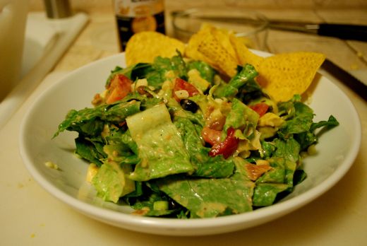 Mexican Chopped Salad Eating Made Easy