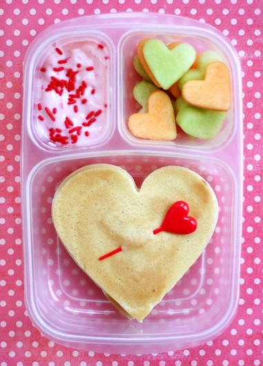 heart shaped food