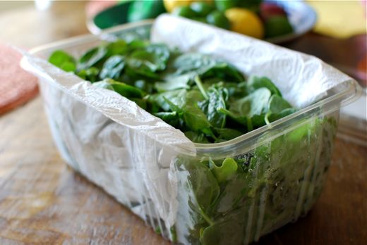 how to store greens
