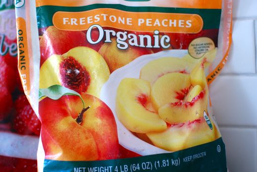 Fresh Frozen Organic Peaches