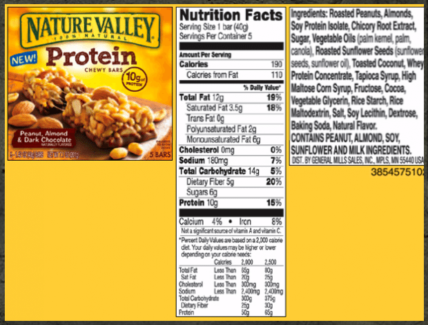 nature valley granola bars