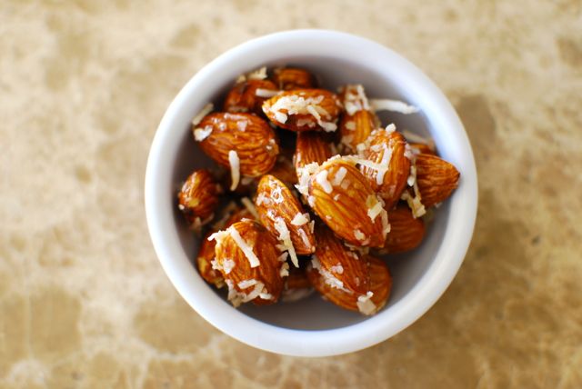 Honey Coconut Roasted Almonds - Eating Made Easy