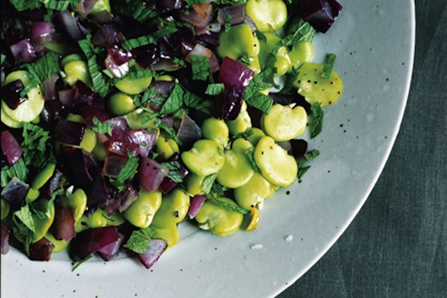 Flava Beans with Red Onion and Mint