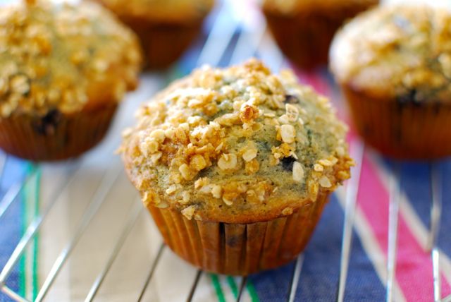 healthy blueberry muffins