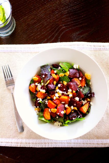 Roasted Balsamic Beet Salad - Eating Made Easy