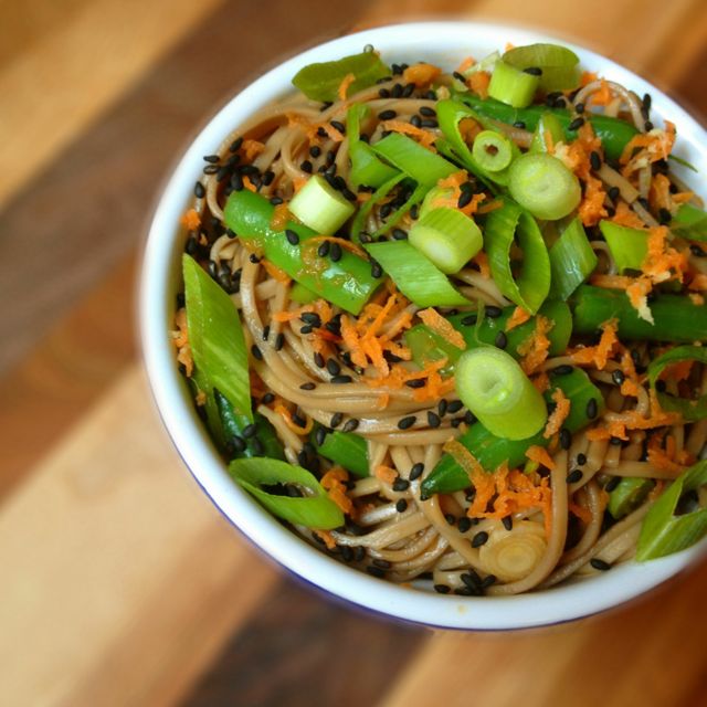 recipes noodle babies for Noodle  Sesame Soba with Ginger Vinaigrette Made Salad  Easy Eating