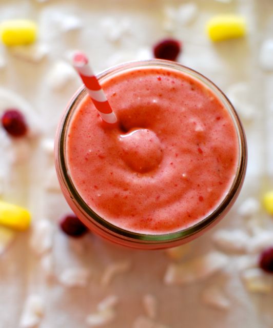 Raspberry Colada Smoothie Recipe