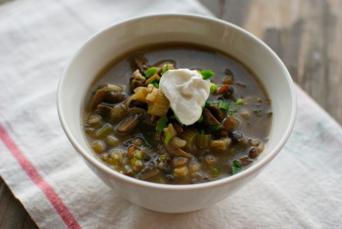 homemade mushroom soup