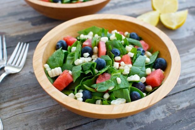 red white and blue salad