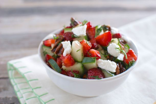 strawberry cucumber salad