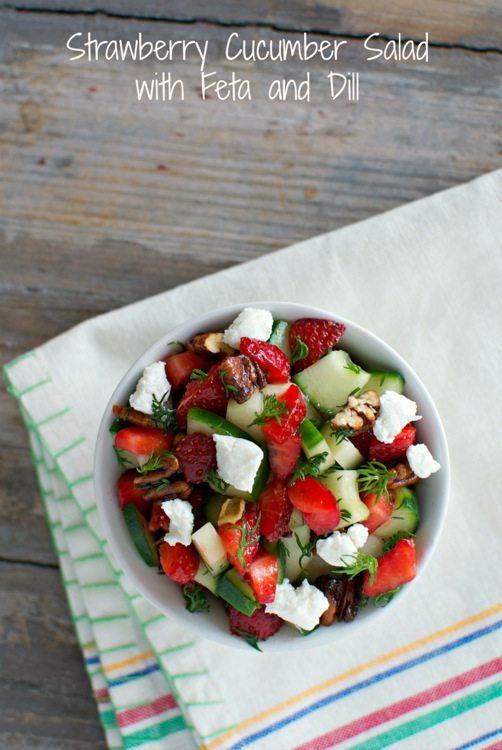 strawberry cucumber salad