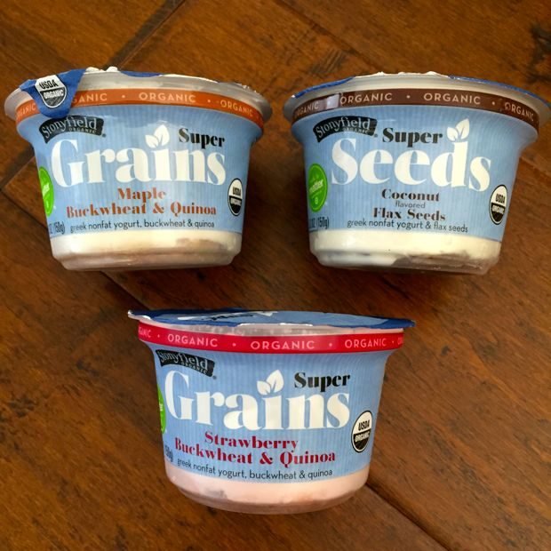 Stonyfield grains and seeds yogurt