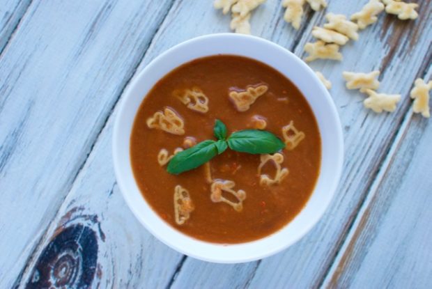 Creamy Tomato with Bunny Pasta Soup