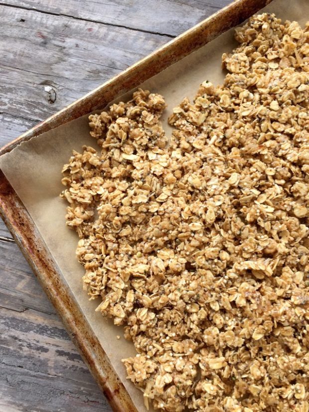 Quinoa Granola - the perfect way to use leftover quinoa