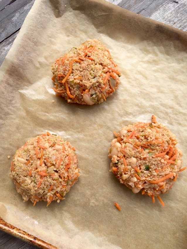 Quinoa veggie burgers - the perfect way to use leftover quinoa!