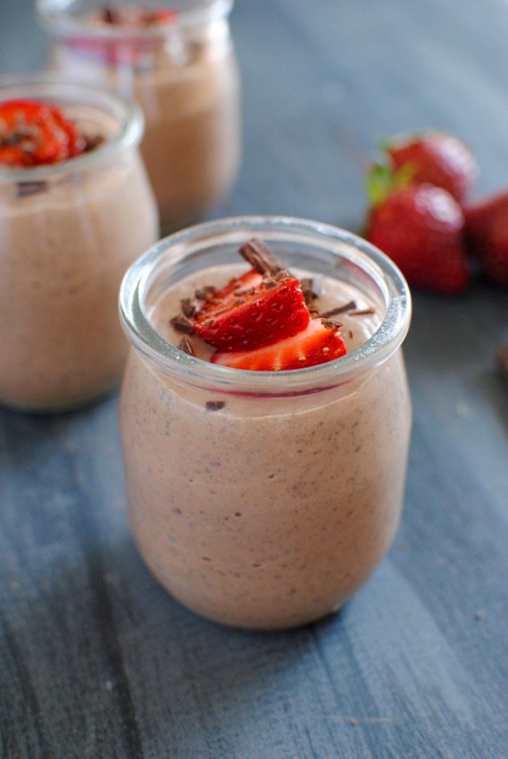 chocolate chia mousse