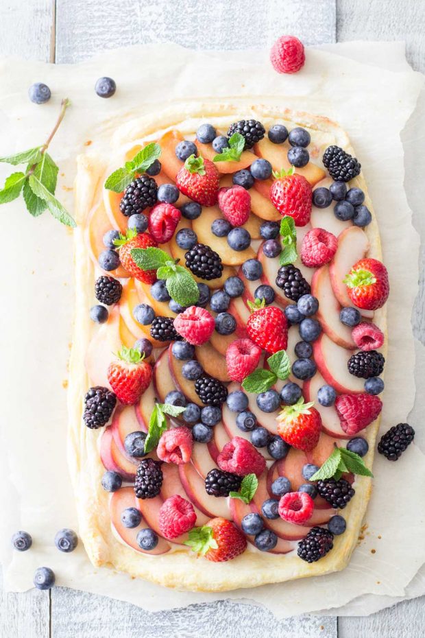 summer fruit tart