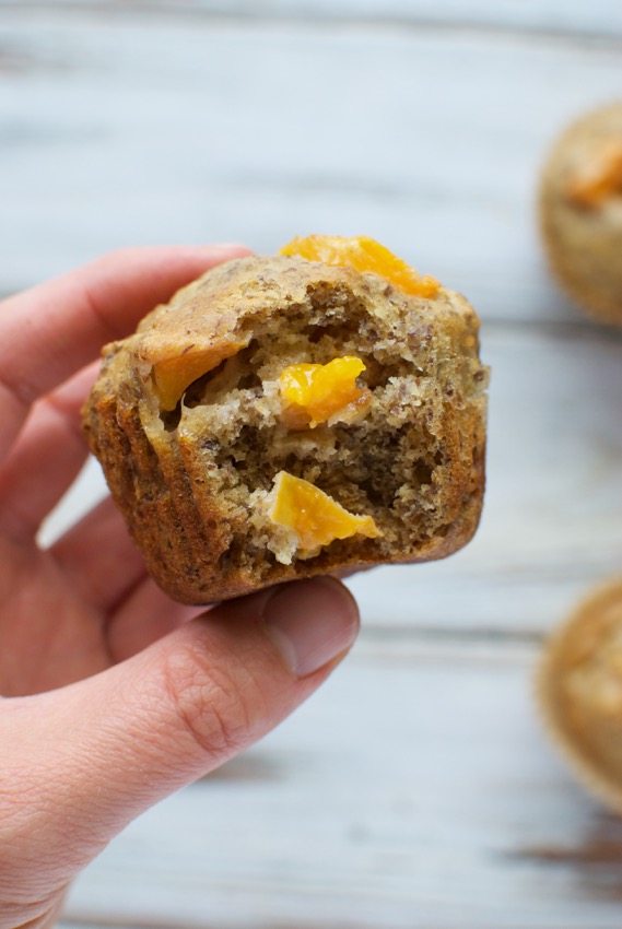 apricot flaxseed muffins