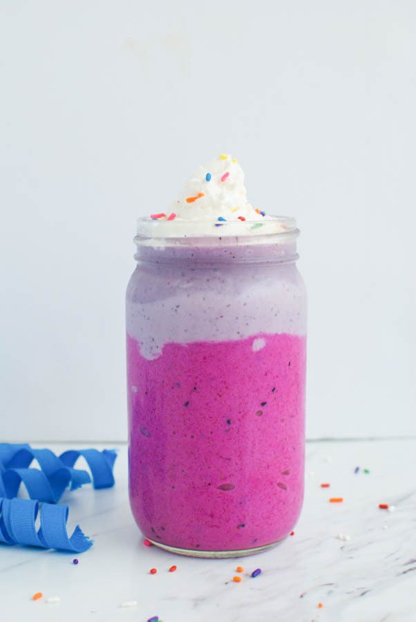 homemade unicorn frappuccino