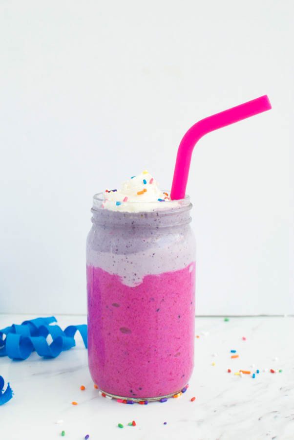 Healthy Homemade Unicorn Frappuccino - Eating Made Easy